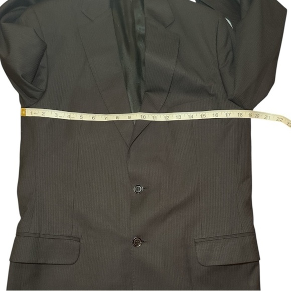 Christian Dior Black Pinstripe Blazer Sport Coat Jacket Men’s 38R IT48 - Picture 12 of 16